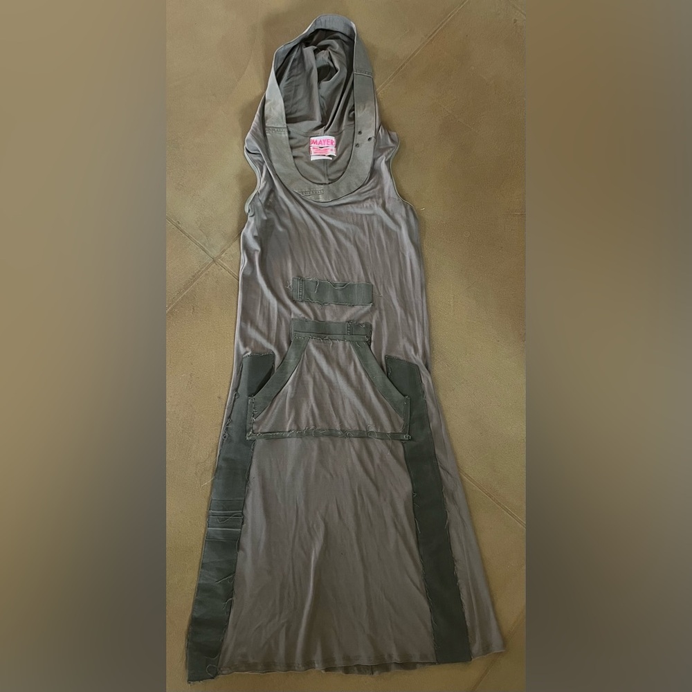 Mayer (European Label) Destructed Hoodie Dress